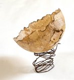 mendedvessel pedestal 20230625-IMG 0646 : OCA, ctc, papier mache, pedestal, vessel