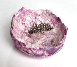 papiermachevessel knotting feather 20230516-IMG 9833 : OCA, ctc, knotting, papier mache, vessel